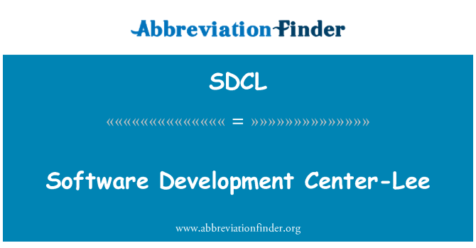 SDCL: Utvecklingscentret för Software-Lee
