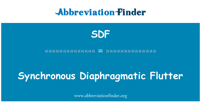 SDF: แบบซิงโครนัส Diaphragmatic กระพือ