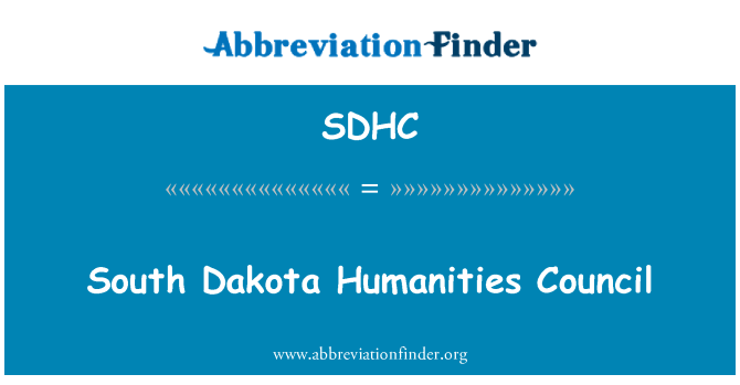 SDHC: Consejo de Humanidades de Dakota del sur