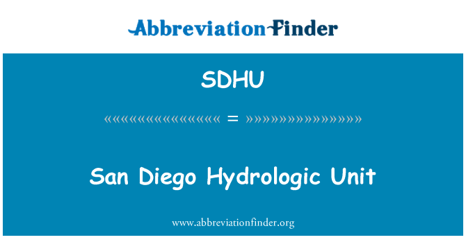 SDHU: San Diego 문학적 단위