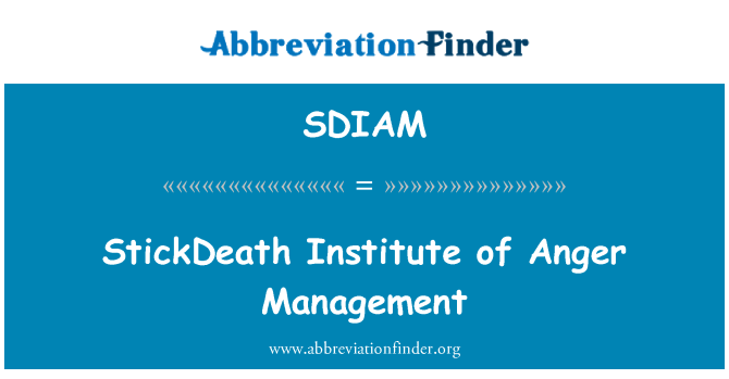 SDIAM: StickDeath institut hněv řízení