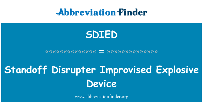 SDIED: गतिरोध Disrupter Improvised विस्फोटक डिवाइस