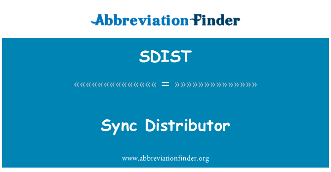 SDIST: Sinhronizacija distributer
