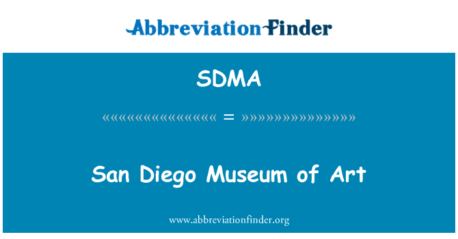 SDMA: San Diego muzeum umění