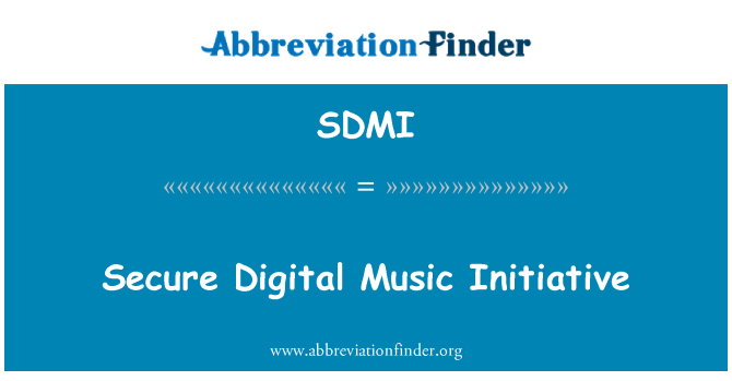 SDMI: Secure Digital Music Initiative