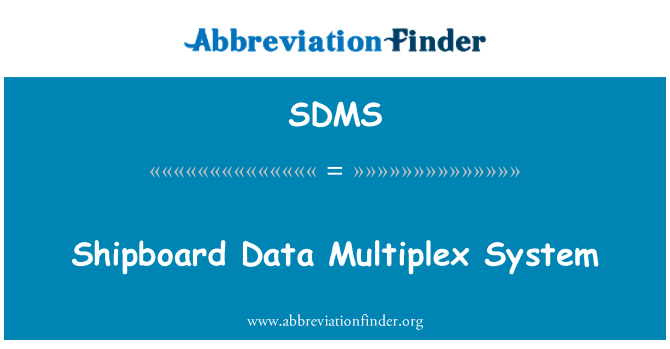 SDMS: Ombord Data Multiplex System