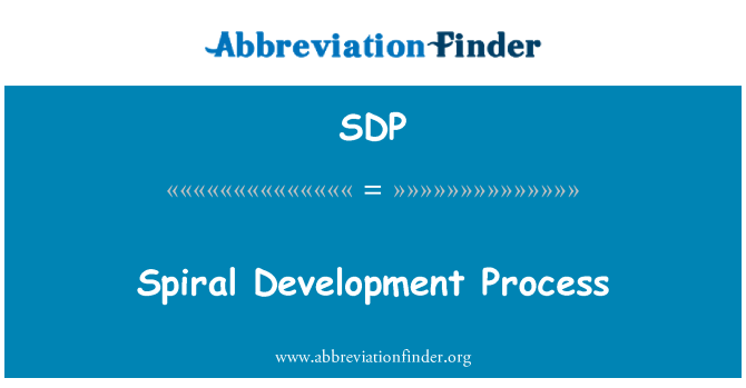 SDP: Spiral udviklingsprocessen