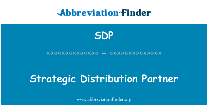 SDP: Strateegilise turustamise partneriga