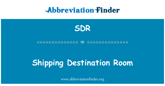 SDR: Cíl expedici