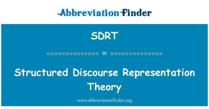 SDRT: Теорія представлень структурованих дискурс