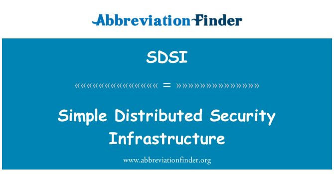 SDSI: Jednostavan distribuirani sigurnosne infrastrukture