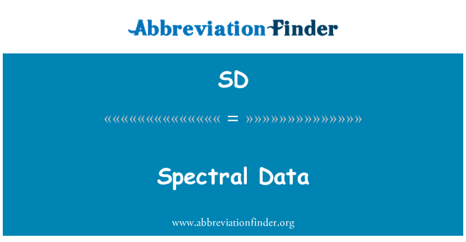 SD: Spectral Data