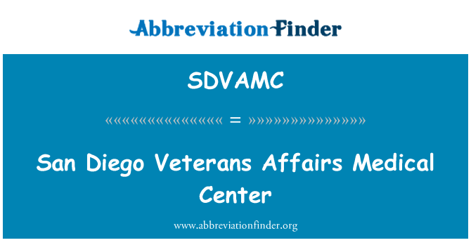 SDVAMC: San Diego ویٹرنز امور میڈیکل سینٹر