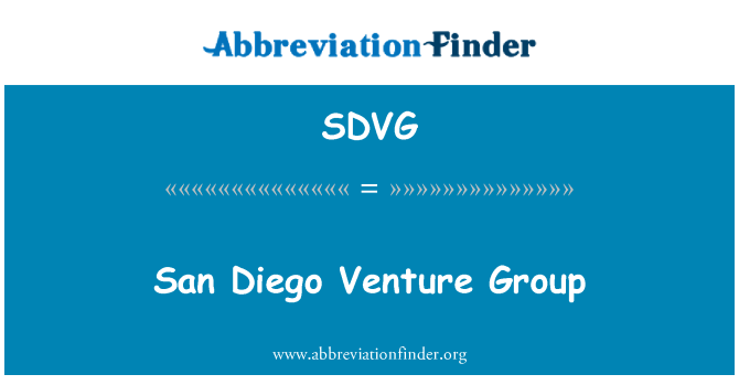 SDVG: San Diego Venture Group