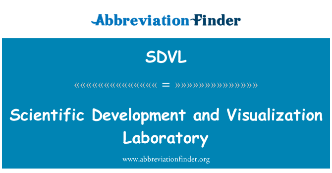 SDVL: Wetenschappelijke ontwikkeling en visualisatie laboratorium