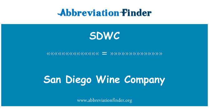 SDWC: Syarikat wain San Diego