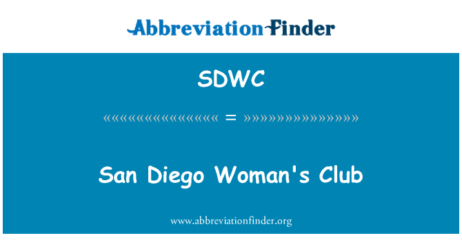 SDWC: San Diego kvinnens Club