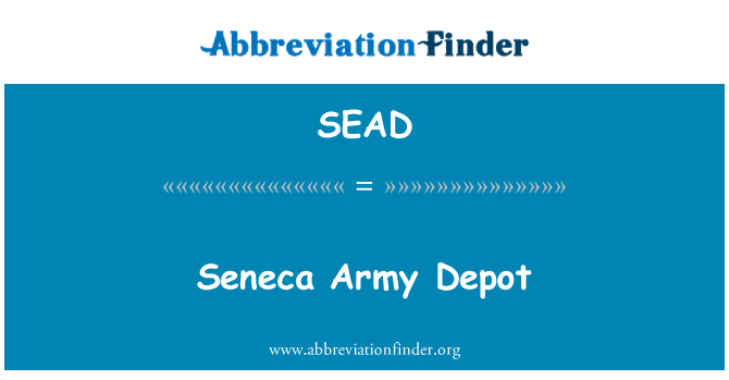 SEAD: Seneca Army Depot