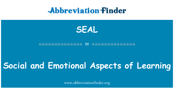 SEAL: Aspectele sociale şi emoţionale de învăţare