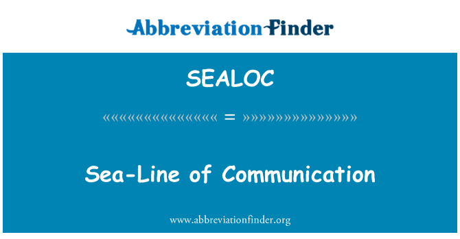 SEALOC: Meer-Linie der Kommunikation