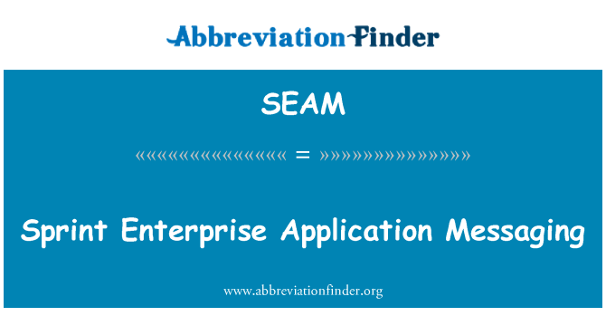 SEAM: Sprint Enterprise Application meldinger