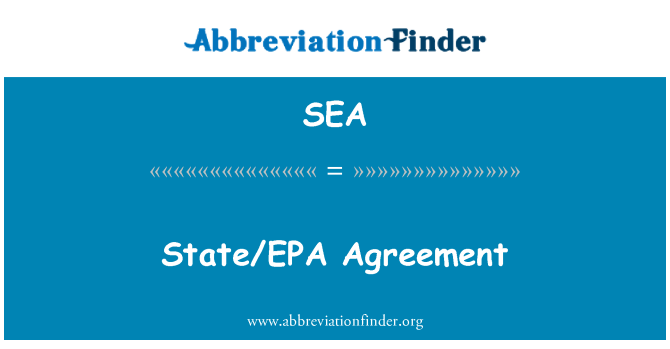 SEA: Valtion/EPA sopimuksen