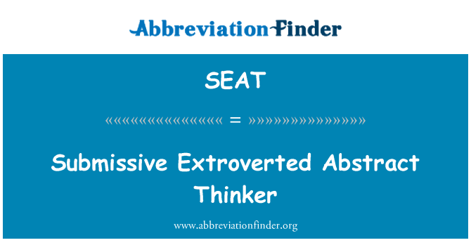 SEAT: Pemikir ABSTRAK Extroverted peristiwa