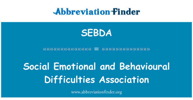 SEBDA: เชื่อมโยงปัญหาทางอารมณ์ และพฤติกรรมทางสังคม