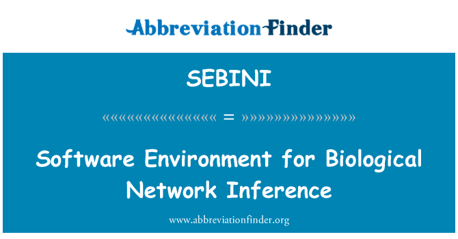 SEBINI: Software Environment for Biological Network Inference