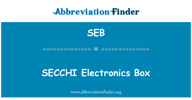 SEB: SECCHI elektroonika kasti