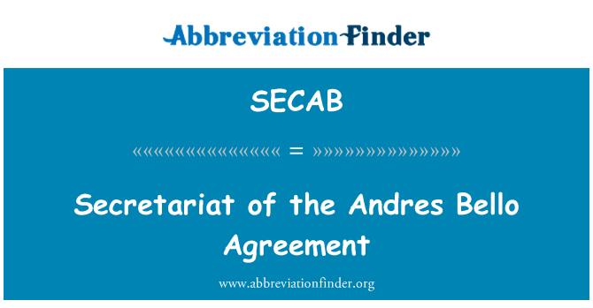 SECAB: Sekretariát dohody o Bello Andres
