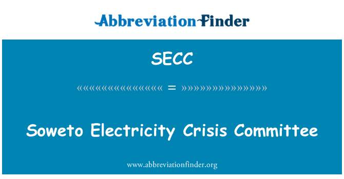 SECC: 소 웨 토 전기 위기 위원회