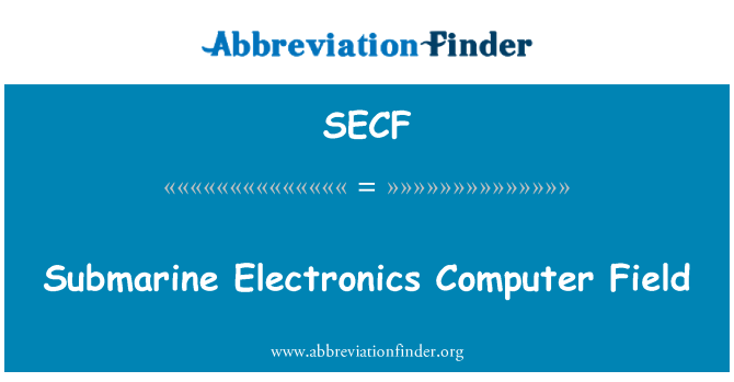 SECF: Ponorka elektronika počítačovej oblasti