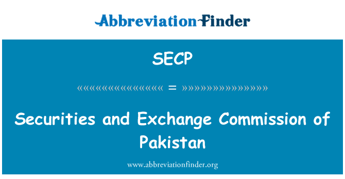 SECP: 파키스탄의 증권 거래 위원회