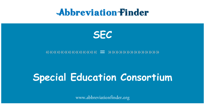 SEC: Konsorzju ta ' l-edukazzjoni speċjali