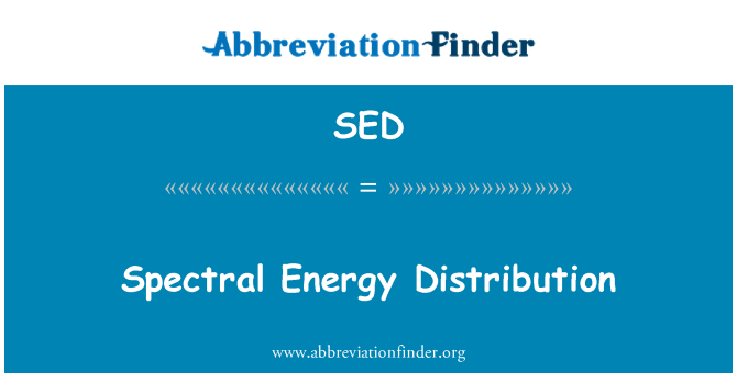 SED: Színképi energiaeloszlása