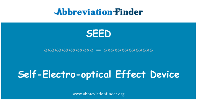 SEED: Dispositivo di effetto auto-elettro-ottico