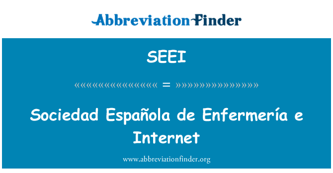 SEEI: Sociedad Española de Enfermería e Internet