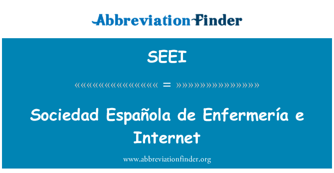 SEEI: ソシエダ エスパニョーラ ・ デ ・ Enfermería e インターネット