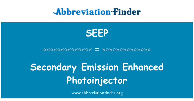 SEEP: Sekundäremission verbessert Photoinjector
