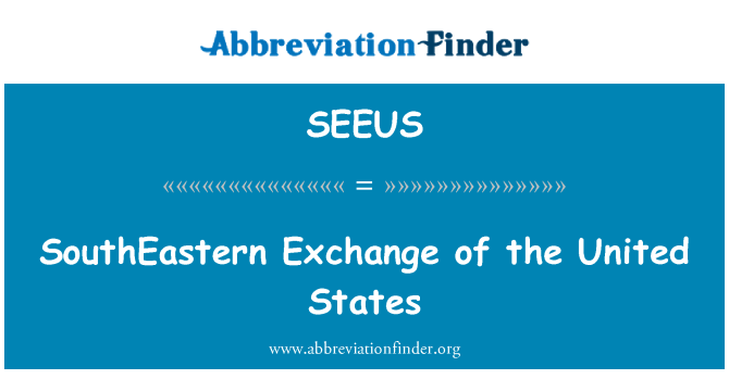 SEEUS: Amerika Birleşik Devletleri Güneydoğu Exchange