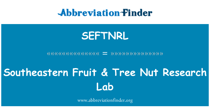 SEFTNRL: Jugovzhodna Fruit & boom Nut onderzoekslab