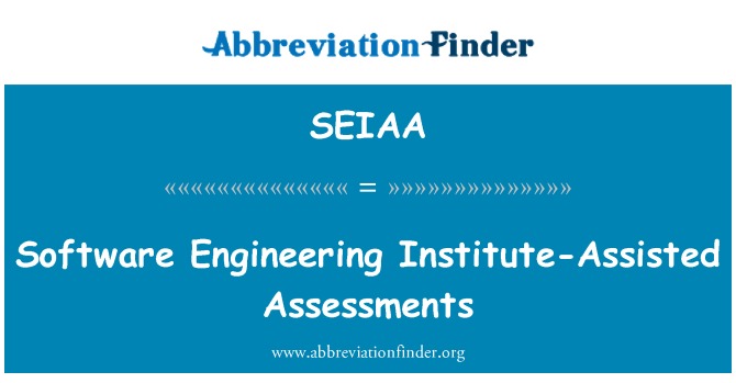 SEIAA: مهندسی نرم افزار موسسه کمک ارزیابی
