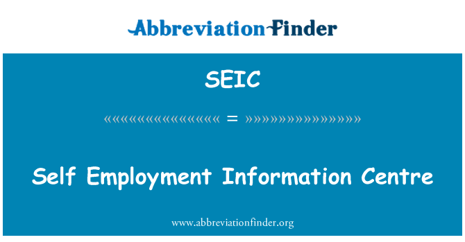 SEIC: ศูนย์บริการข้อมูลการจ้างงานตนเอง