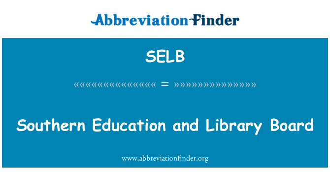 SELB: Southern Education and Library Board