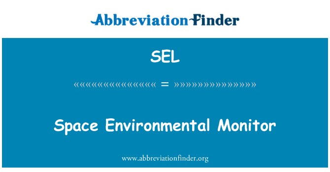 SEL: Environmentální prostor Monitor