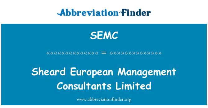 SEMC: Sheard Euroopa Management Consultants Limited