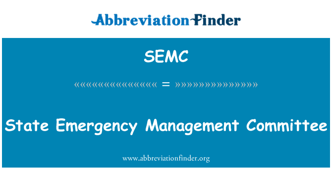SEMC: 國家應急管理委員會