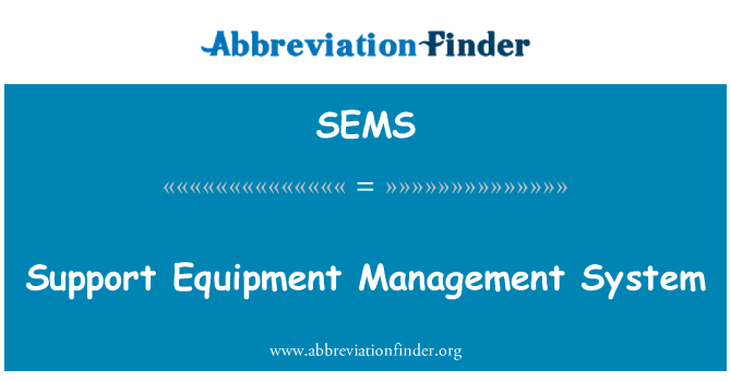 SEMS: Sipò ekipman Gestion sistèm
