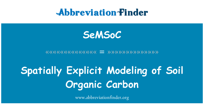 SeMSoC: Prostorově explicitní modelování organického uhlíku v půdě